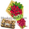 send valentines flower with chocolate to dhaka in bangladesh